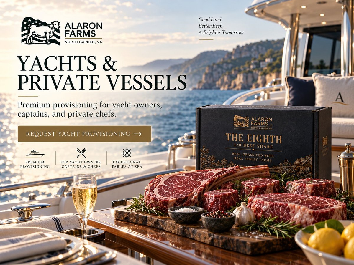Alaron Farms Provisions share box for yacht and private vessel provisioning